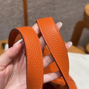 Hermes Picotin Lock 18 CM Bag Handmade In Taurillon Clemence Leather Gold Hardware 93 Orange - Image 6