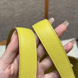 Hermes Picotin Lock 18 CM Bag Handmade In Taurillon Clemence Leather Silver Hardware 9R Lime - Image 13