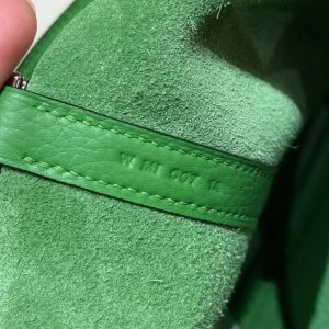 Hermes Picotin Lock 18 CM Bag Handmade In Taurillon Clemence Leather Silver Hardware A8 Vert Yucca - Image 12