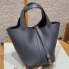 Hermes Picotin Lock 18 CM Bag Handmade In Taurillon Clemence Leather Gold Hardware H0 Girs Misty