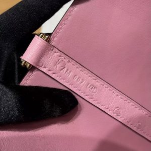 Hermes Picotin Lock 18 CM Bag Handmade In KK Ostrich Leather from South Africa Gold Hardware L4 Bubble Gum - Image 12
