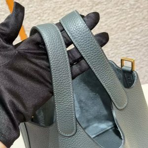 Hermes Picotin Lock 18 CM Bag Handmade In Taurillon Clemence Leather Gold Hardware Q0 Vert Mangrove - Image 13