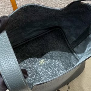 Hermes Picotin Lock 18 CM Bag Handmade In Taurillon Clemence Leather Gold Hardware Q0 Vert Mangrove - Image 7