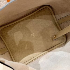 Hermes Picotin Lock 18 CM Bag Handmade In Taurillon Clemence Leather Gold Hardware S2 Trench - Image 10