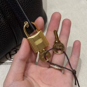 Hermes Picotin Lock 18 CM Bag Handmade In Taurillon Clemence Leather Gold Hardware ck89 Noir - Image 20