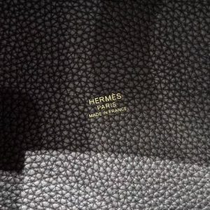Hermes Picotin Lock 18 CM Bag Handmade In Taurillon Clemence Leather Gold Hardware ck89 Noir - Image 5