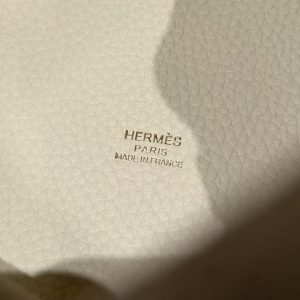 Hermes Picotin Lock 18 CM Bag Handmade In Taurillon Clemence Leather Gold Hardware i2 Nata - Image 12