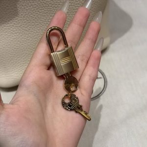 Hermes Picotin Lock 18 CM Bag Handmade In Taurillon Clemence Leather Gold Hardware i2 Nata - Image 6