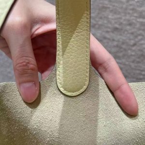 Hermes Picotin Lock 18 CM Bag Handmade In Taurillon Clemence Leather Silver Hardware i8 Jaune Milton - Image 3