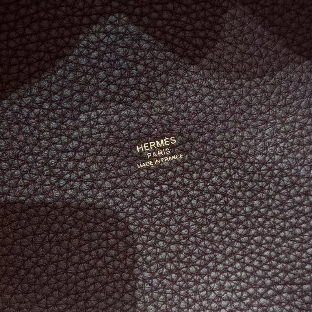 Hermes Picotin Lock 22 CM Bag Handmade In Taurillon Clemence Leather Gold Hardware 0G Rouge Seller - Image 10