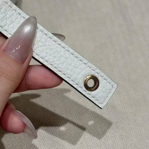 Hermes Picotin Lock 22 CM Bag Handmade In Taurillon Clemence Leather Gold Hardware 0T Mushroom - Image 4