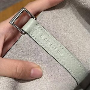 Hermes Picotin Lock 22 CM Bag Handmade In Taurillon Clemence Leather Silver Hardware 0W Girs Neve - Image 10