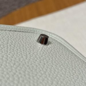 Hermes Picotin Lock 22 CM Bag Handmade In Taurillon Clemence Leather Silver Hardware 0W Girs Neve - Image 3