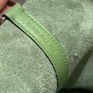 Hermes Picotin Lock 22 CM Bag Handmade In Taurillon Clemence Leather Silver Hardware 3i Vert Criquet - Image 3