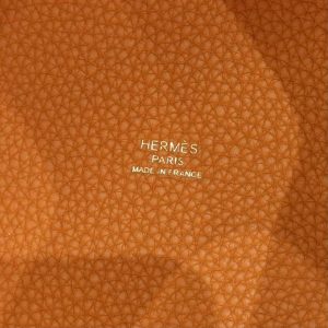 Hermes Picotin Lock 22 CM Bag Handmade In Taurillon Clemence Leather Gold Hardware 93 Orange - Image 12