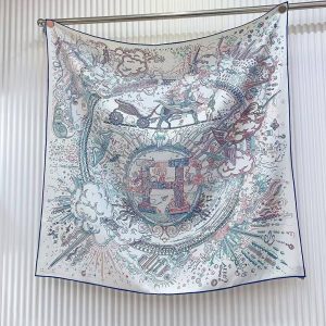 Hermes Please Hold The Line Scarf 90 100% Silk H004187S 07 - Image 9