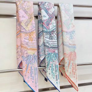 Hermes Please Hold The Line Scarf 90 100% Silk H004187S 07 - Image 8