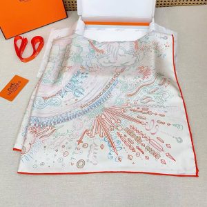 Hermes Please Hold The Line Scarf 90 100% Silk H004187S 07 - Image 7