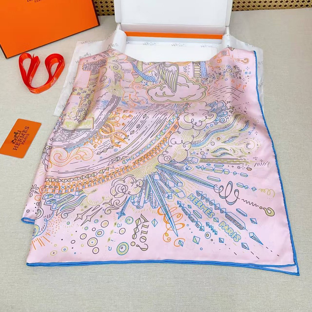 Hermes Please Hold The Line Scarf 90 100% Silk H004187S 07 - Image 5