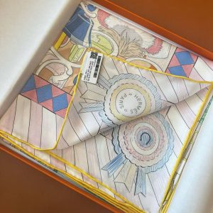 Hermes Pony Pit Stop Double Face Scarf 90 100% Silk H904207S 05 - Image 13