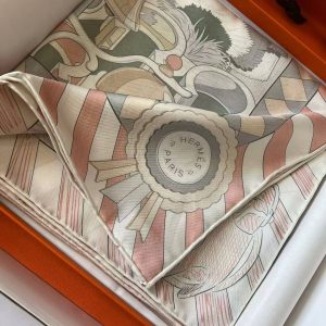 Hermes Pony Pit Stop Double Face Scarf 90 100% Silk H904207S 05 - Image 5