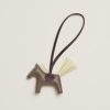 Hermes Rodeo PM Charm Horse Charm Milo Lambskin Etoupe -Jaune Milton - Rouge Sellier H064929CAEQ