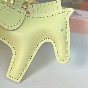 Hermes Rodeo PM Charm Horse Charm Milo Lambskin Jaune Milton H064929CAEP - Image 4