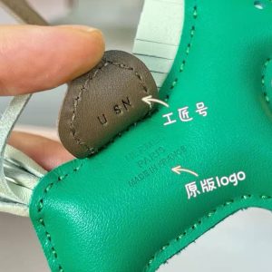 Hermes Rodeo PM Charm Horse Charm Milo Lambskin Menthe - Vert Fizz - Etoupe H064929CAET - Image 3