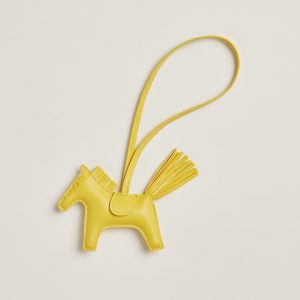 Hermes Rodeo PM Charm Milo Lambskin Lime H064929CADX
