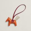 Hermes Rodeo PM Charm Milo Lambskin Orange Poppy Craie Rubis H064929CADY