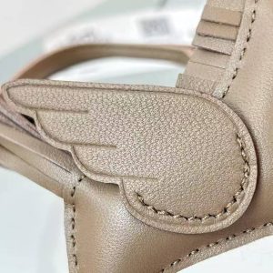 Hermes Rodeo Pegase PM Charm Milo Lambskin and Swift Calfskin Etoupe H083010CACC - Image 4