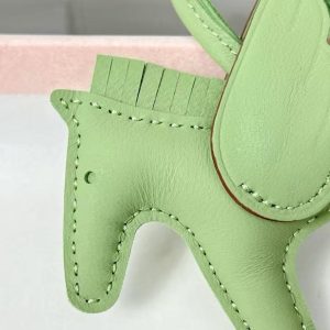 Hermes Rodeo Pegase PM Charm Milo Lambskin and Swift Calfskin Vert Criquet H083010CACA - Image 4