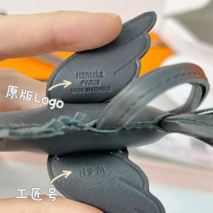 Hermes Rodeo Pegase PM Charm Milo Lambskin and Swift Calfskin Vert Mangrove H083010CAED - Image 4