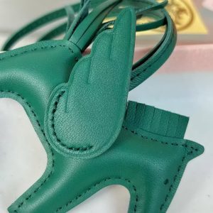 Hermes Rodeo Pegase PM Charm Milo Lambskin and Swift Calfskin Vert Moyen H083010CACP - Image 3