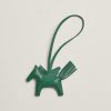 Hermes Rodeo Pegase PM Charm Milo Lambskin and Swift Calfskin Vert Moyen H083010CACP