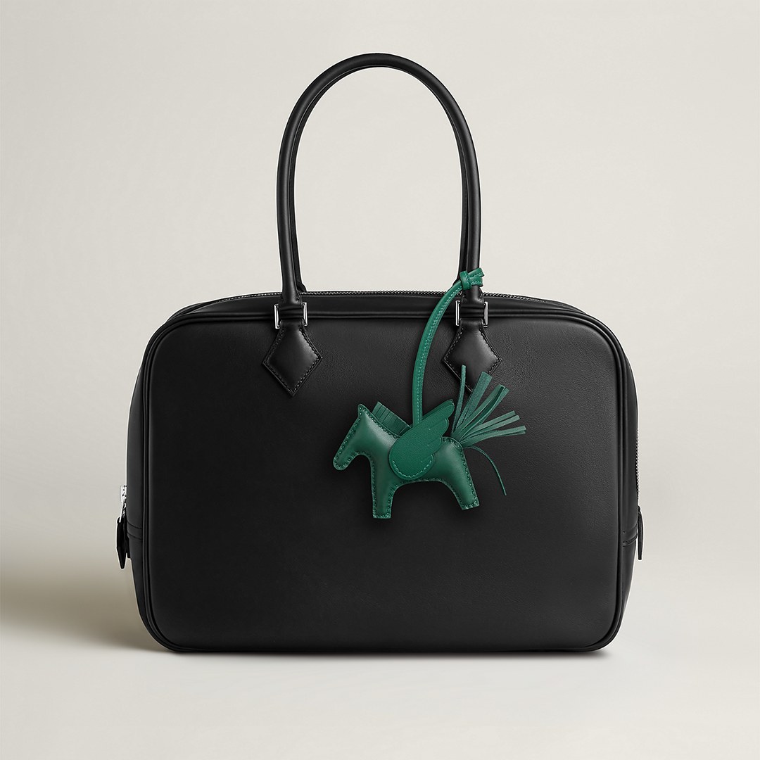 Hermes Rodeo Pegase PM Charm Milo Lambskin and Swift Calfskin Vert Moyen H083010CACP - Image 8