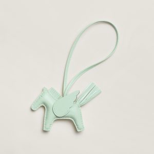 Hermes Rodeo Pegase PM Charm Milo Lambskin and Swift Calfskin Vert Peppermint H083010CACS