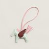 Hermes Rodeo Pegase PM Charm Milo Lambskin and Swift Calfskin Vert Peppermint Rose Sakura Rouge H H083010CAEP