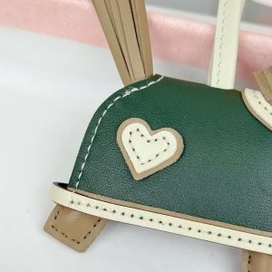 Hermes Rodeo Robeo Coeur PM Charm Horse Milo Lambskin Beige Marfa - Craie - Mangrove H086714CAAI - Image 5