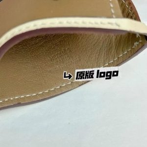 Hermes Rodeo Robeo Coeur PM Charm Horse Milo Lambskin Noir - Craie - Etoupe H086714CAAD - Image 3