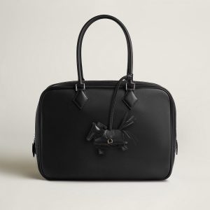 Hermes Rodeo Robeo Plush PM Charm Horse Milo Lambskin with Merinos Wool Noir H087387CCAA - Image 8