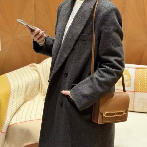 Hermes Roulis Mini 18 Bag Handmade In Evercolor Calfskin Leather Gold Hardware 37 Gold - Image 4