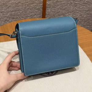 Hermes Roulis Mini 18 Bag Handmade In Evercolor Calfskin Leather Gold Hardware 75 Blue Jean - Image 2