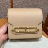 Hermes Roulis Mini 18 Bag Handmade In Evercolor Calfskin Leather Gold Hardware s2 Trench