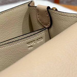 Hermes Roulis Mini 18 Bag Handmade In Evercolor Calfskin Leather Gold Hardware s2 Trench - Image 12