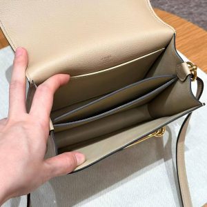 Hermes Roulis Mini 18 Bag Handmade In Evercolor Calfskin Leather Gold Hardware s2 Trench - Image 11