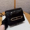 Hermes Roulis Mini 18 Bag Handmade In Porosus Crocodile Leather Gold Hardware 89 Noir