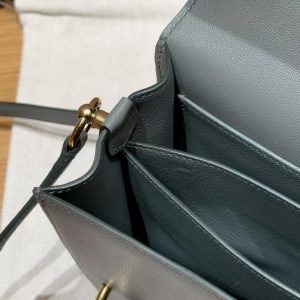 Hermes Roulis Mini 18 Bag Handmade In Swift Calfskin Leather Gold Hardware 63 Vert Amanda - Image 8