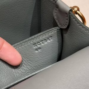 Hermes Roulis Mini 18 Bag Handmade In Swift Calfskin Leather Gold Hardware 63 Vert Amanda - Image 6