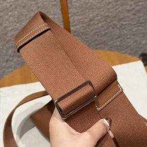 Hermes Videpoches Bag Handmade In Togo Calfskin Leather Silver Hardware 37 Gold H088914CK37 - Image 11